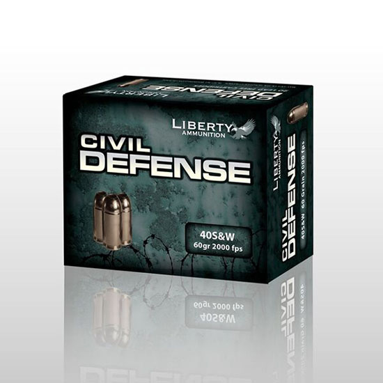 LIB AMMO CIVIL DEFENSE 40SW 60GR HP 20/50 - Sale